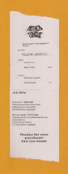 Patrice Scott / edb & Gary Superfly : Yellow Jackets Vol.3 (12")