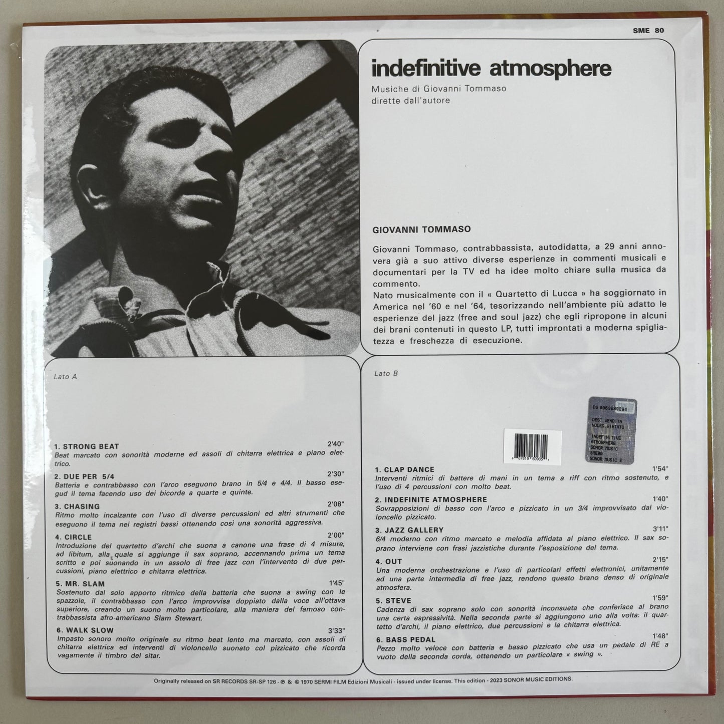 Giovanni Tommaso - Indefinite Atmosphere LP