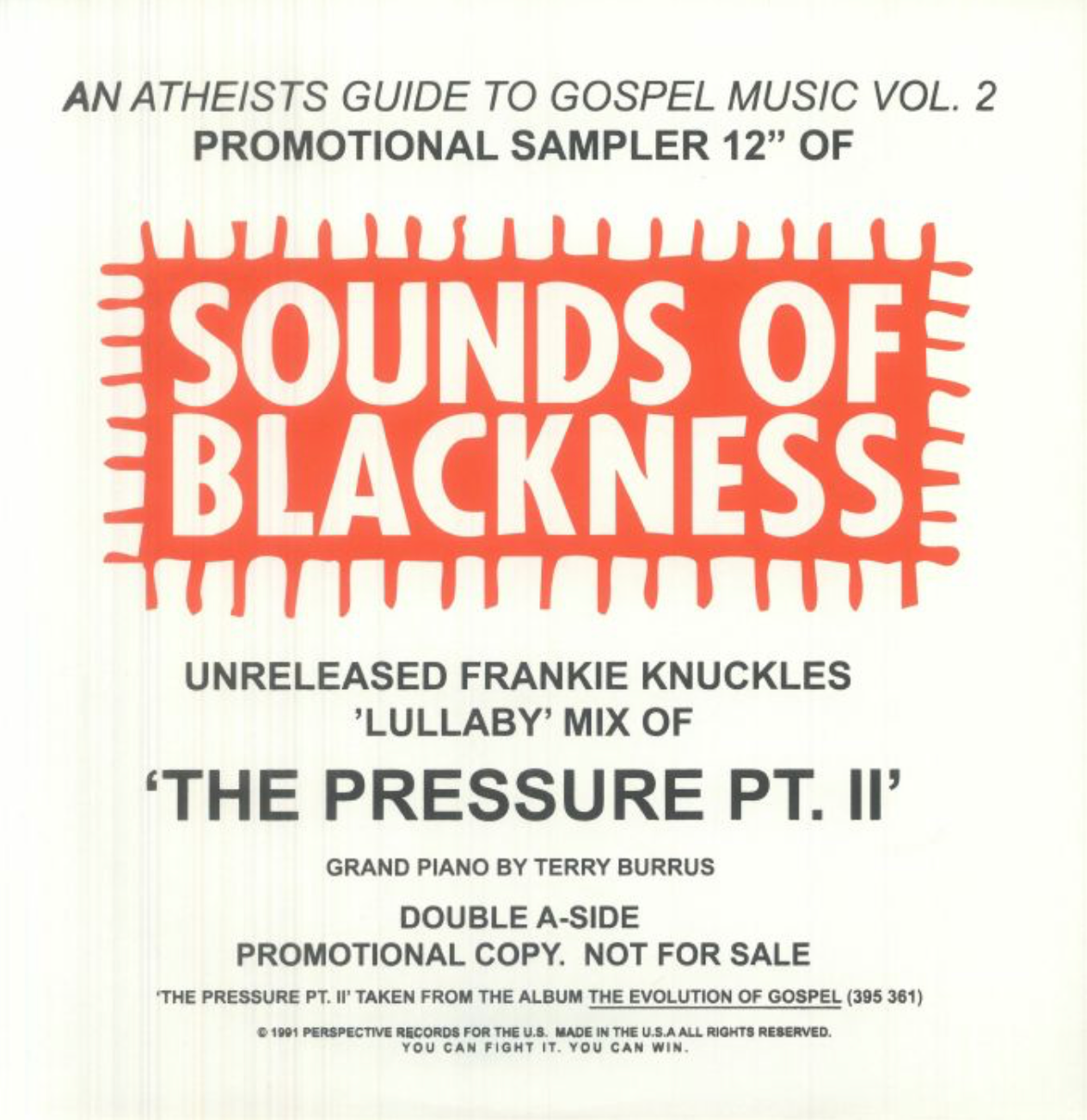 Sounds of Blackness - The Pressure (Frankie Knuckles Lullaby Mix)