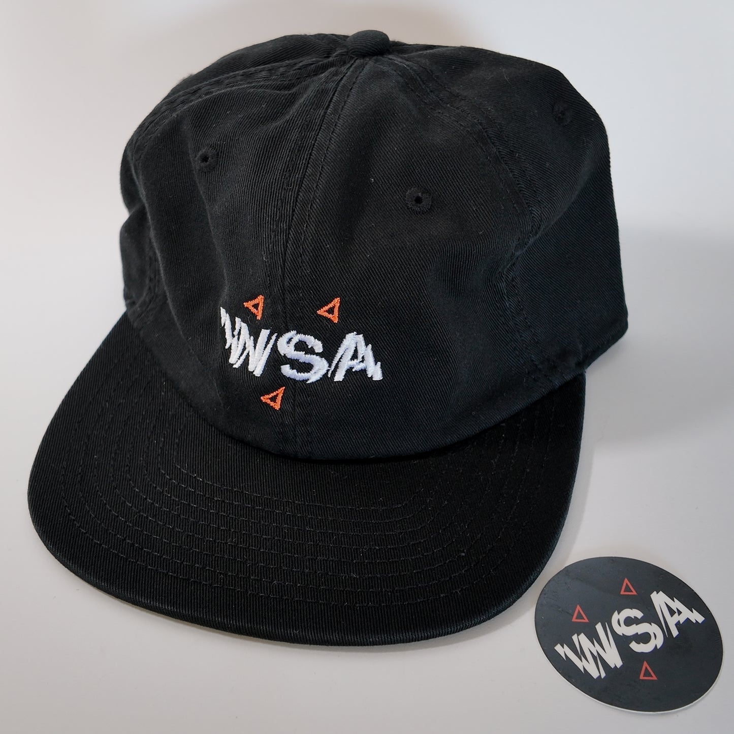 WSA black logo cap