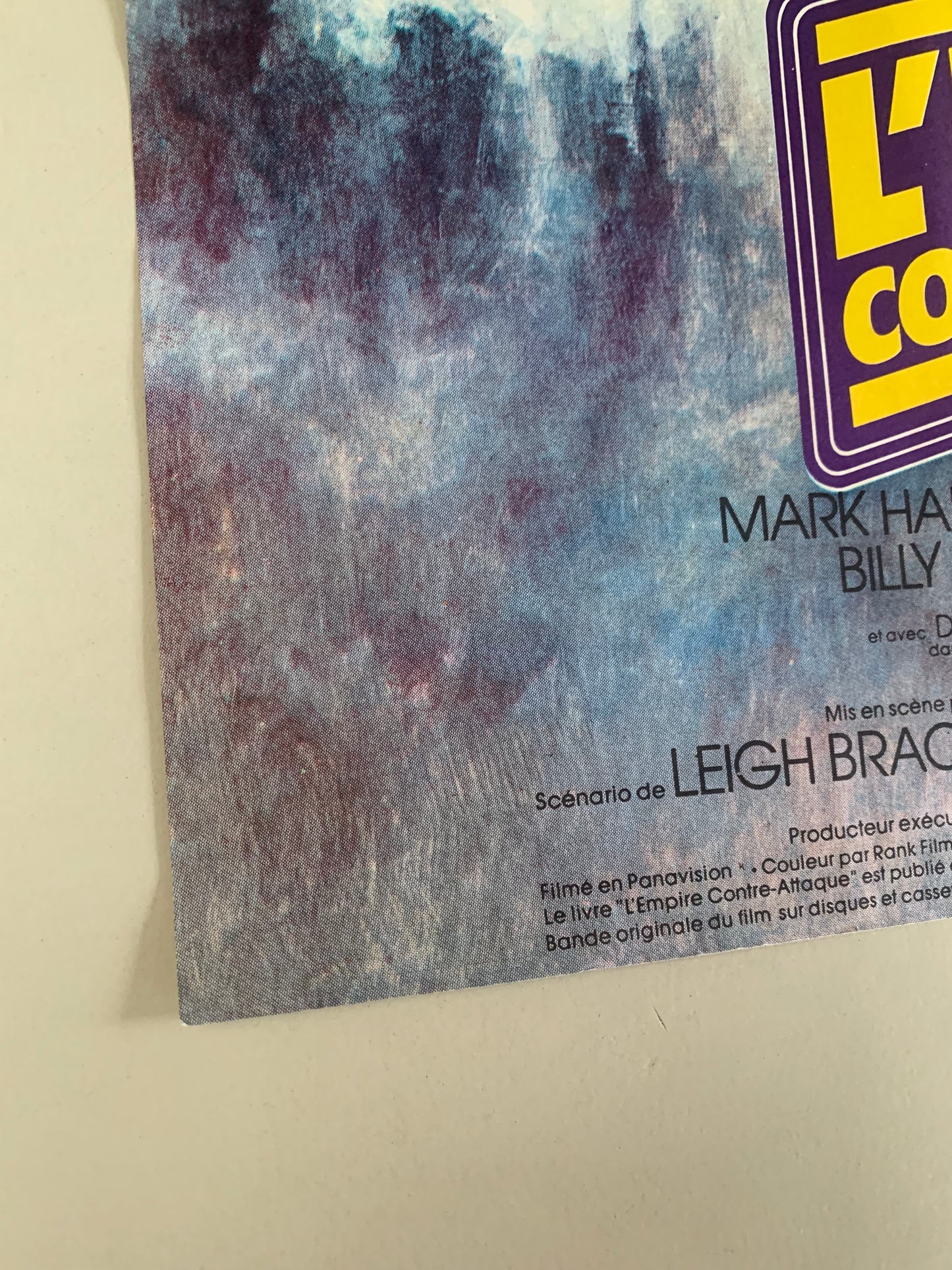 Star Wars: The Empire Strikes Back 1981 Poster, France, 20.5 x 15 inches folded