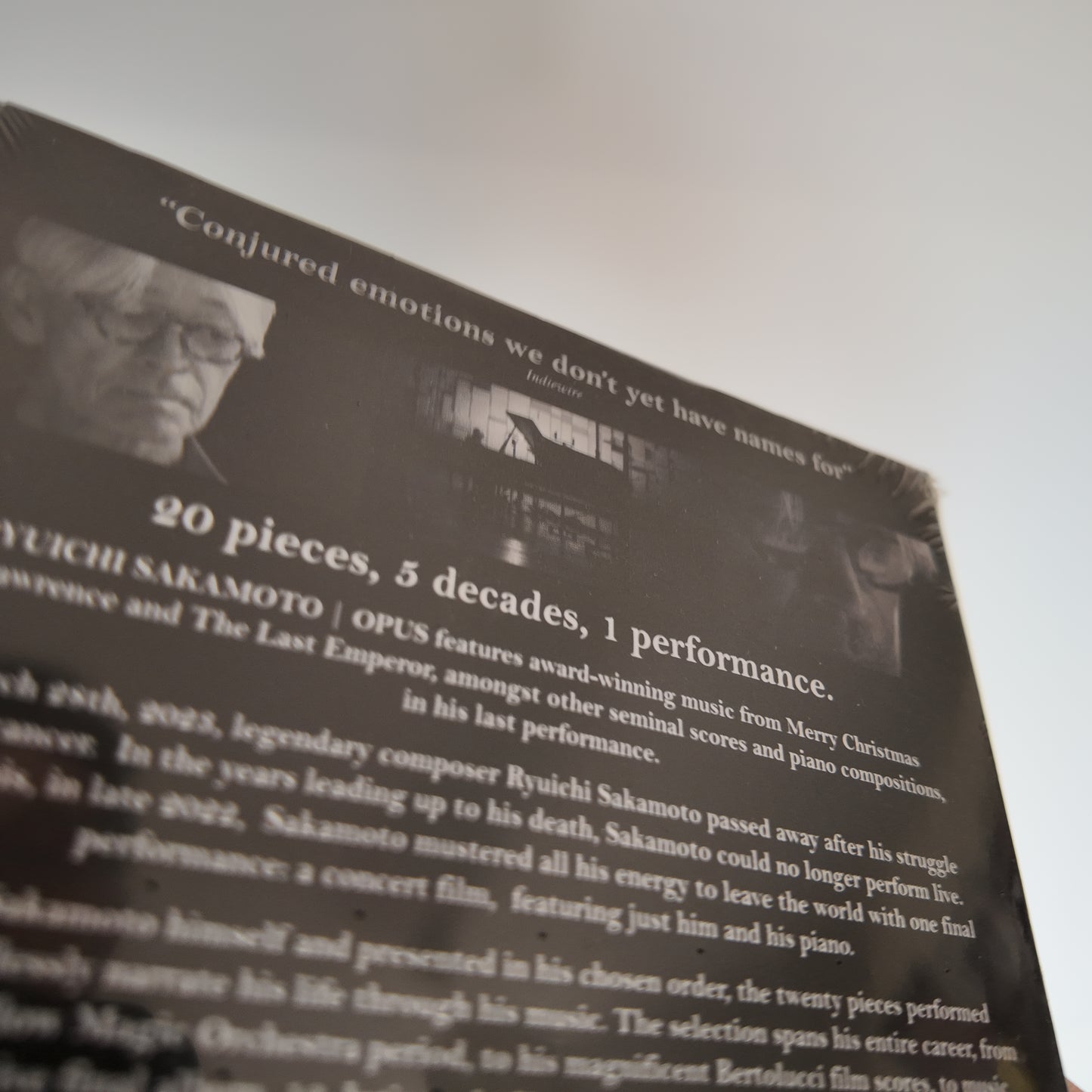 Ryuichi Sakamoto Opus DVD / BlueRay