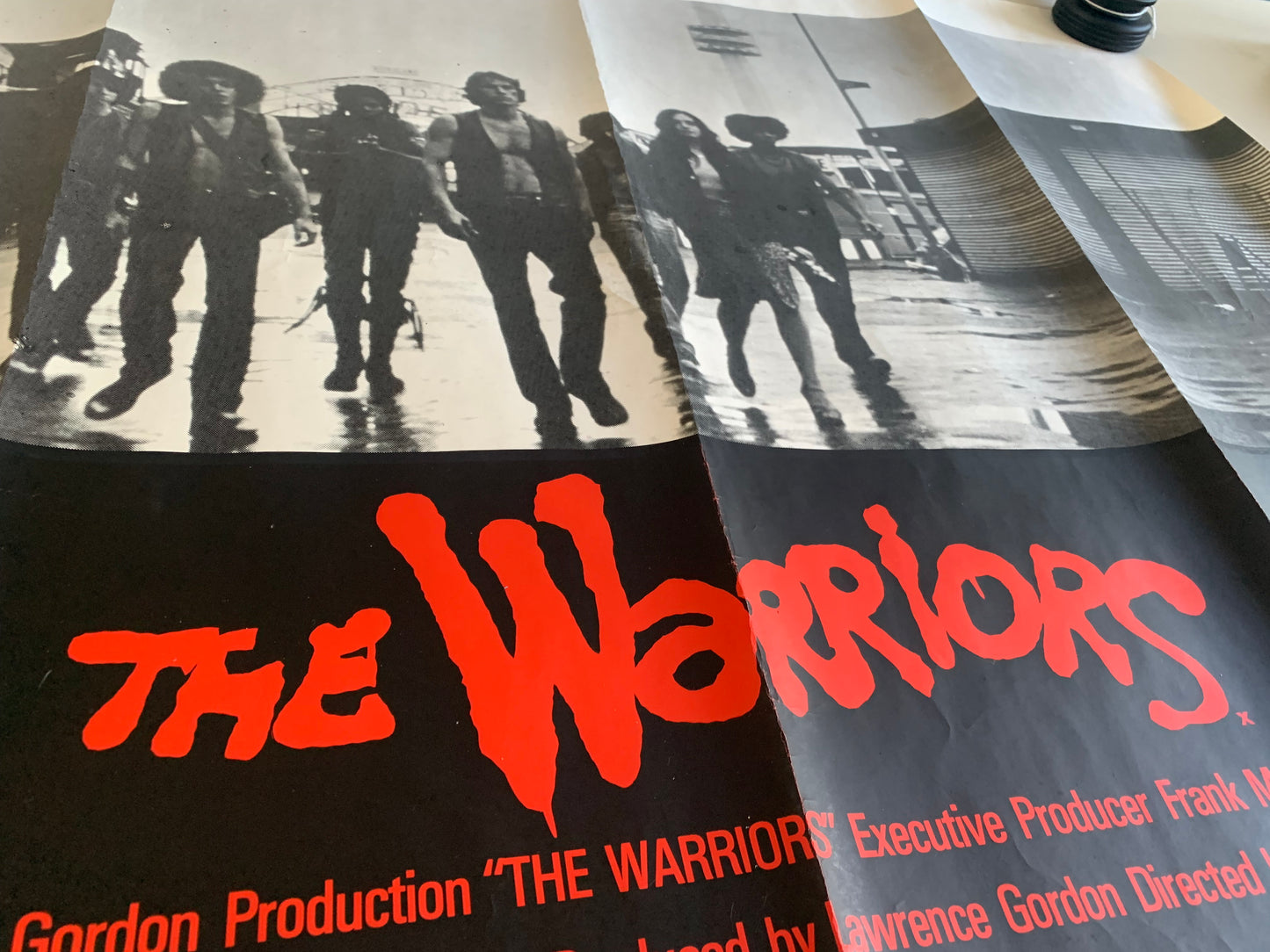 THE WARRIORS Poster UK British QUAD, 1979, rare 30x40 inches