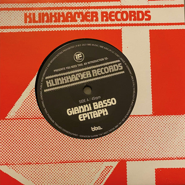 Michel Veenstra : If Music Presents You Need This: An Introduction To Klinkhamer Records (7" + 12" + Comp, Ltd)