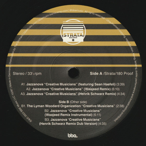Jazzanova / The Lyman Woodard Organization : Creative Musicians (Waajeed & Henrik Schwarz Remixes) (12")