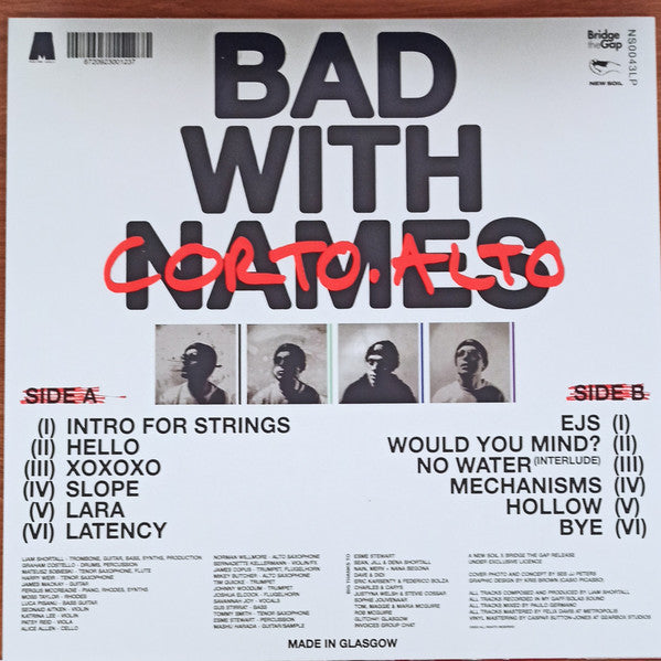 Corto.alto : Bad With Names (LP, Album)