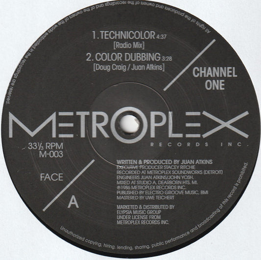 Channel One : Technicolor (12", RE, RM, Bla)