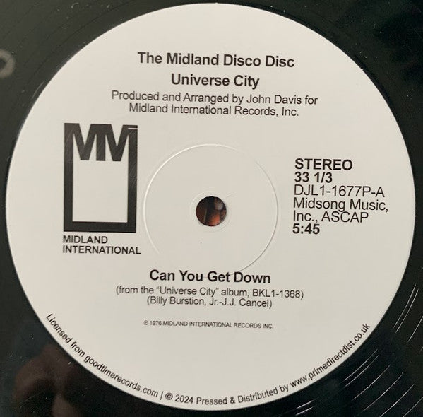 Universe City : Can You Get Down / Serious (12", Maxi, RSD, RE)