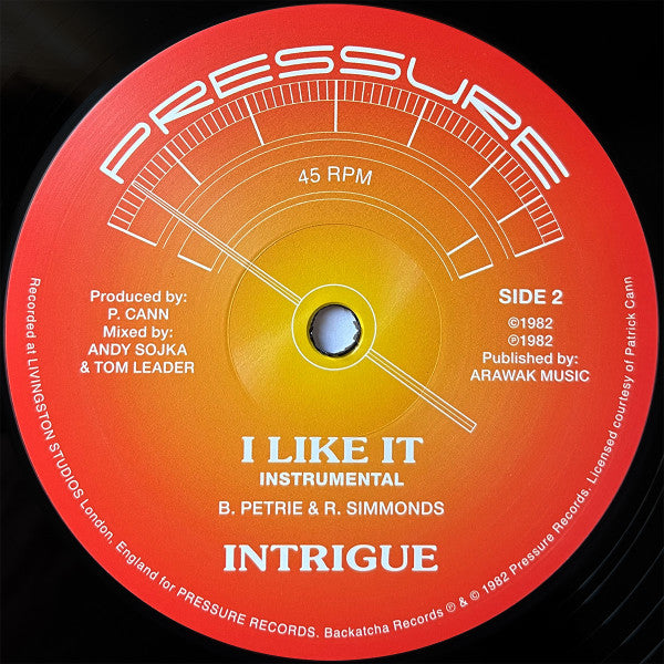 Intrigue (3) : I Like It (12", Single, RE)