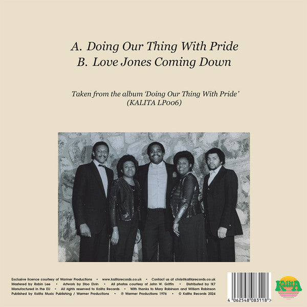 Al-Dos Band : Doing Our Thing With Pride (7", Ltd)