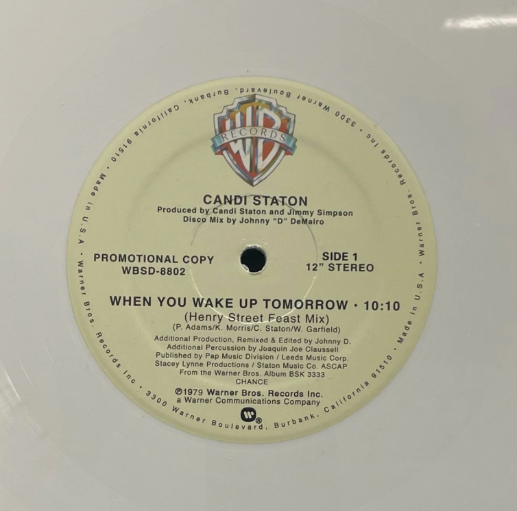Candi Staton / Joe Claussell / Henry St - When You Wake Up Tomorrow 12 inch