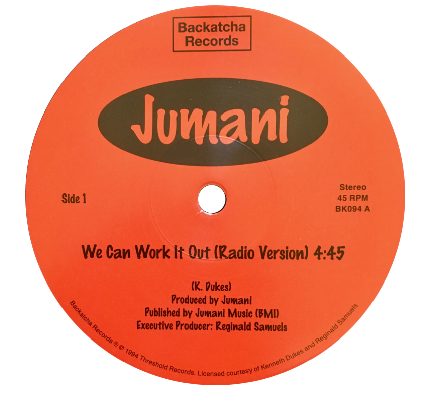 Jumani - We Can Work It Out  12 inch