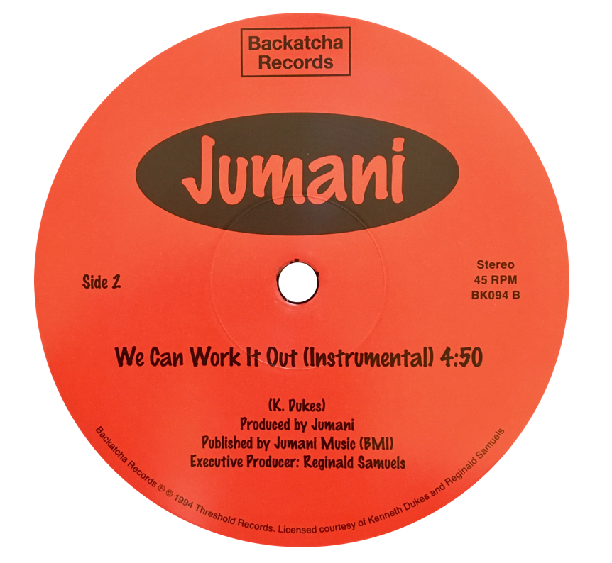 Jumani - We Can Work It Out  12 inch