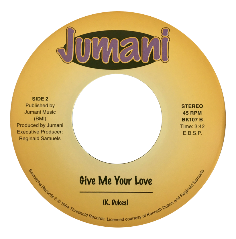 Jumani - We can work it out / Give me your love (unreleased) 7 inch