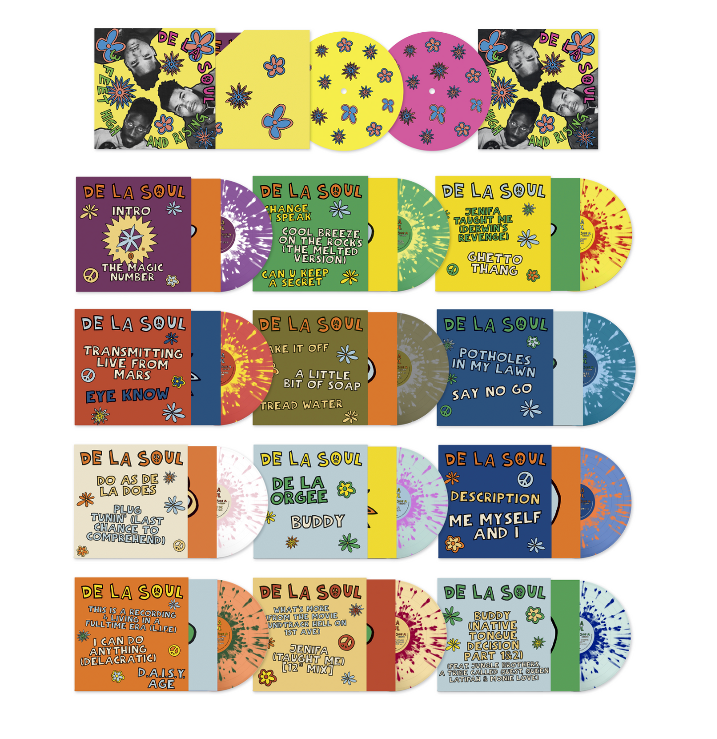 De La soul - 3 Feet High and Rising 45 Box Set