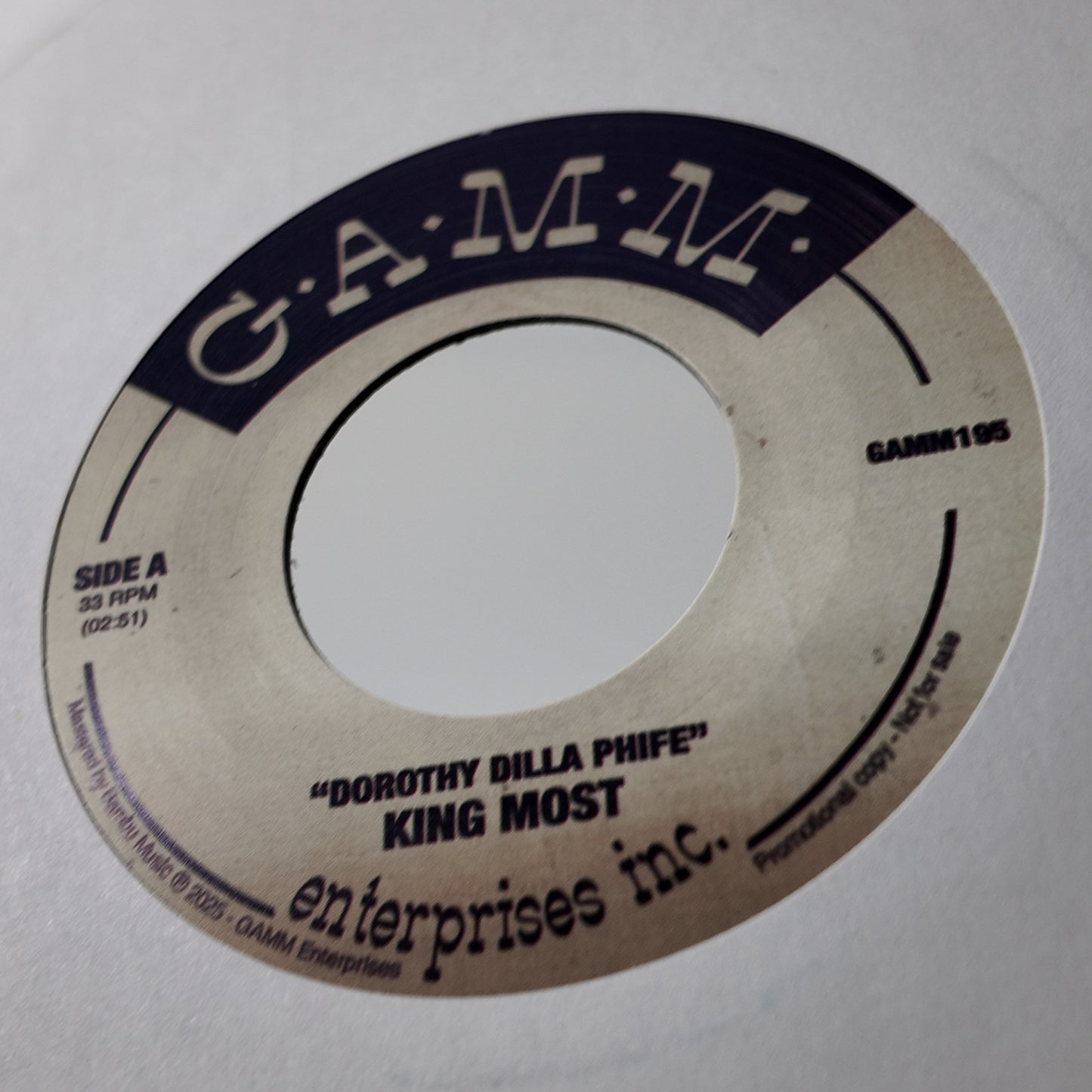 Dorothy Dilla Phife - King Most (7 inch) GAMM