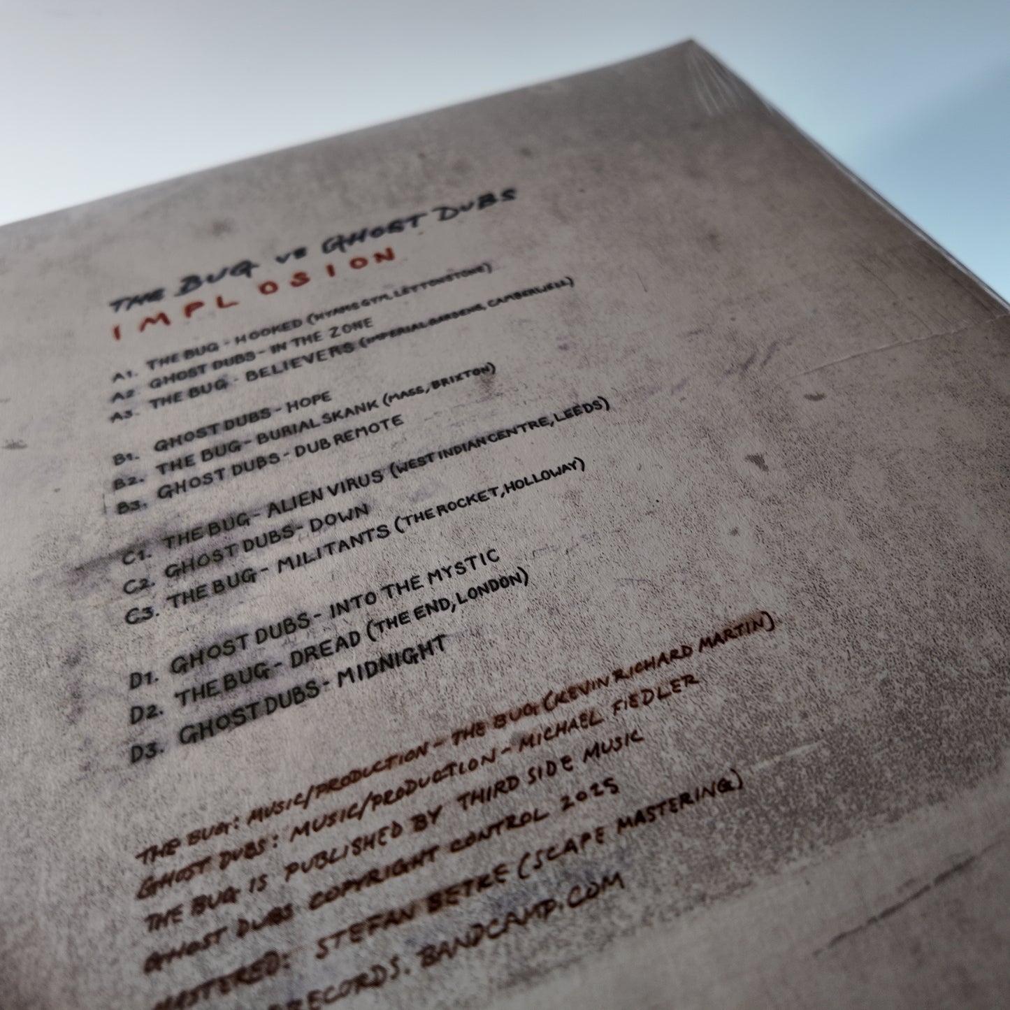 The Bug vs Ghost Dubs LP