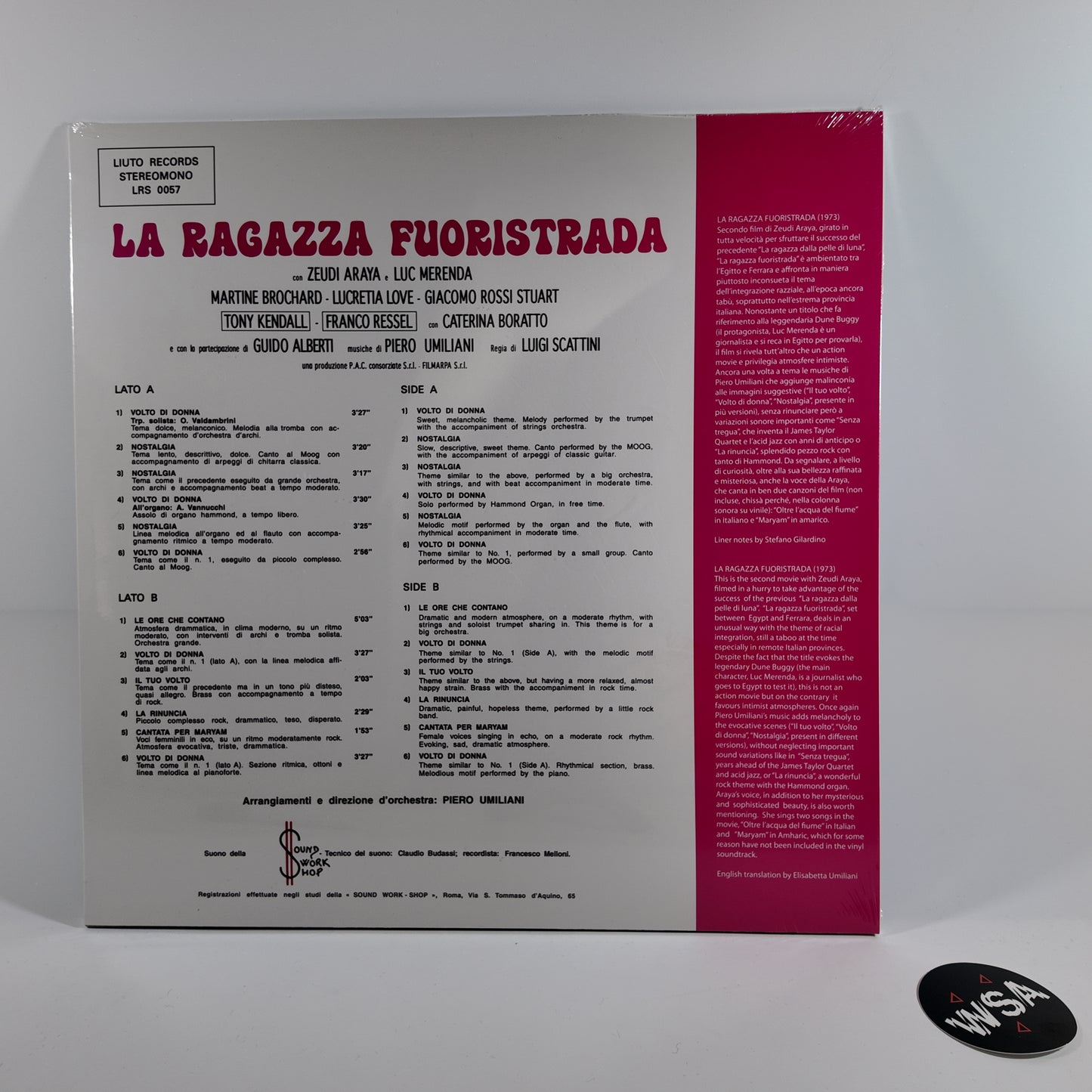 Piero Umiliani - La Ragazza Fuoristrada LP