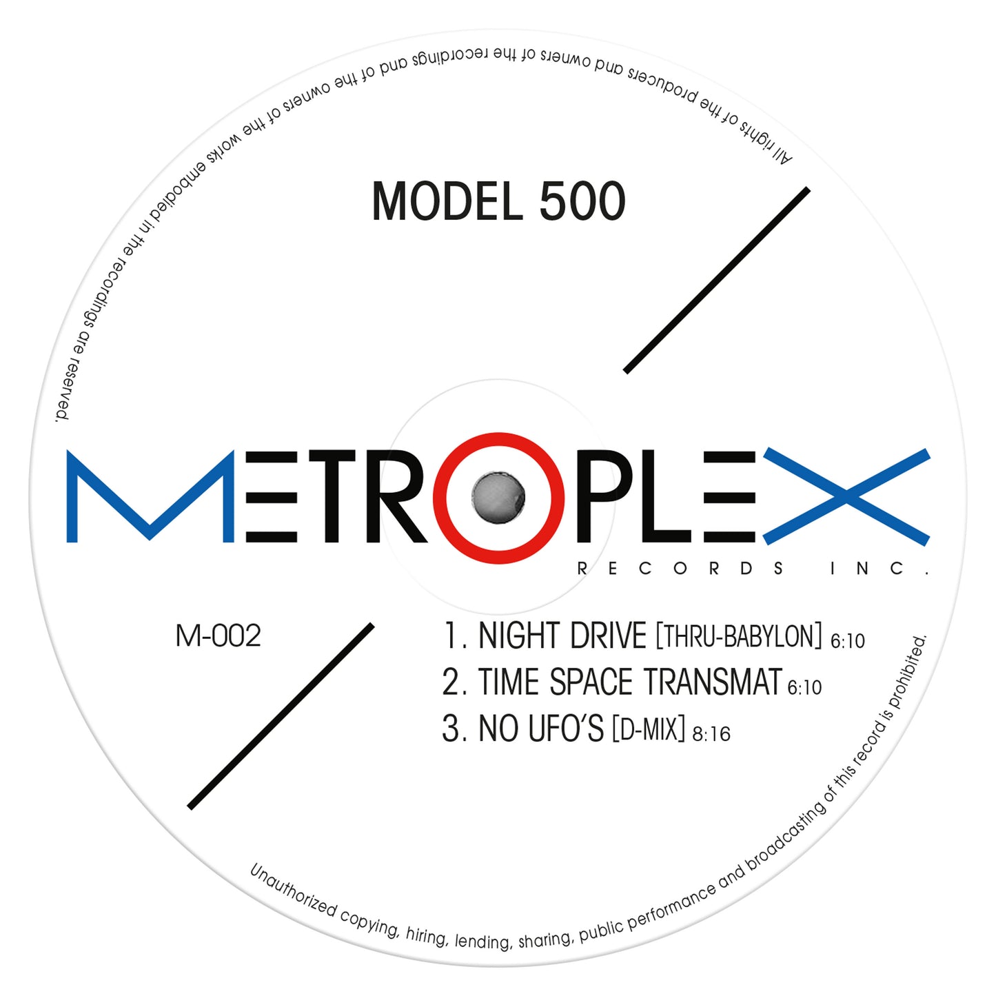 Model 500 - Night Drive (Thru-Babylon) (Remastered 2026 Edition) 12 inch