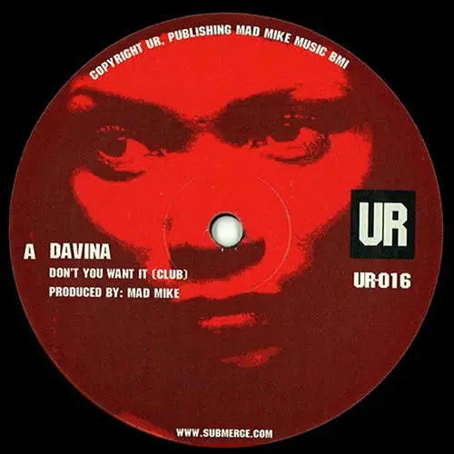 Davina - Don't You Want It UR-016 Reissue